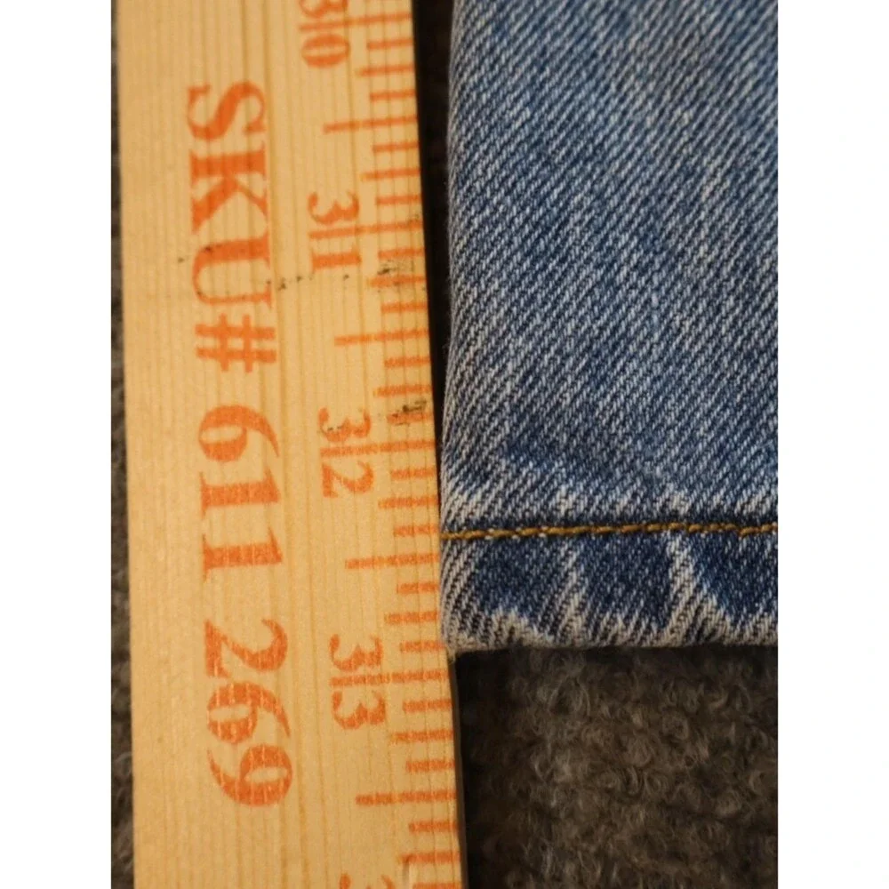 Levi’s 501 Jeans Mens 40x34 Light Wash Denim Straight Leg Button Fly Classic